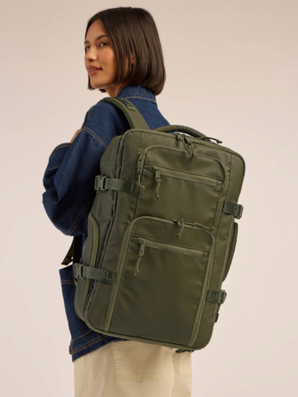 Calpak Terra 26L Laptop Duffel Backpack in Pine (Green) - Picture 2 of 16
